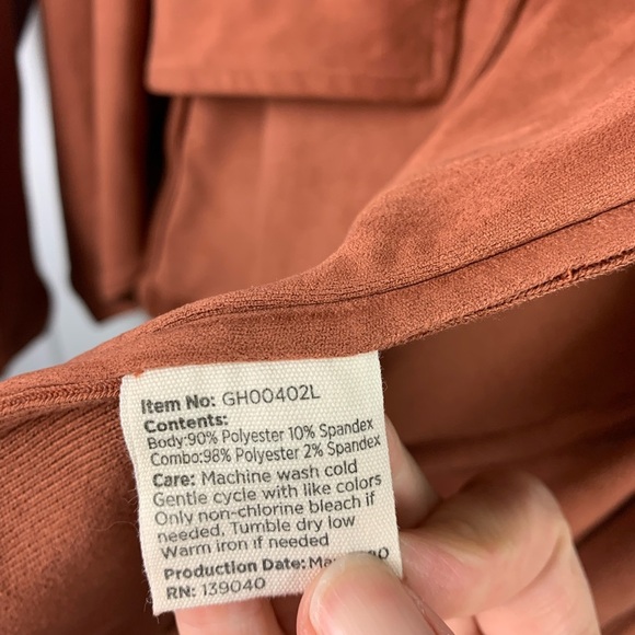 Matilda Jane Good Hart LARGE Cordell Jacket Moto Waterfall Front Burnt Orange - Picture 4 of 7